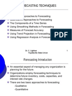 Forecasting Techniques