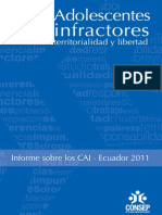 Adolescentes Infractores Informe Cai