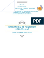 Integrales Hiperbólicas