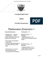 Caringbah-Ext1-2014 HSC Trial