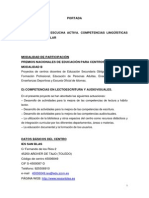 Ies San Blas Comunicación y Escucha Activa. Competencias Lingüísticas de La Radio Escolar Memoria