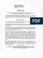 Decreto Modificacion Jornada de Trabajo