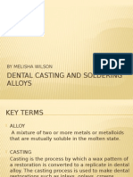 Dental Casting and Soldering Alloys