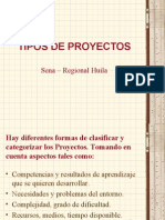 Tipos de Proyectos