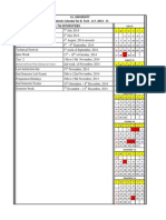 Academic Calendar For B. Tech - A.Y. 2014 - 15 K L University