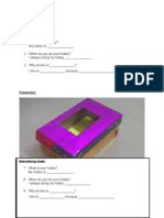 Materials:: Interviewing Sheet