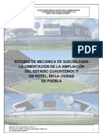 Mecánica de Suelos Ampliación de Estadio Cuauhtémoc