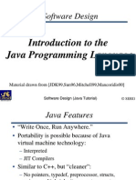 Introduction To The Java Programming