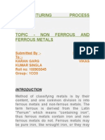 Ferrous and Non Ferrous Metals