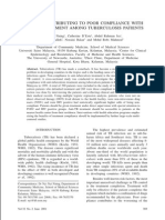 Factors Contributing To Poor Compliance With Anti-Tb Treatment Among Tuberculosis Patients