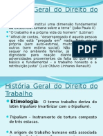 AULA 01-Fundamentos, Formação Histórica e Tendências Do Direito Do Trabalho