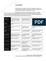 Learning Style / Whats My Learning Style