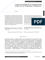 Apuntes Teóricos para El Estudio de La Globalización Desde La Perspectiva de Las Relaciones Internacionales