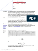 One Way ANOVA: Description