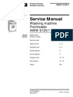 Service Manual: Washing Machine Frontloader AWM 6125/1