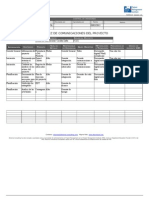 Ejemplo de Plan Comunicaciones