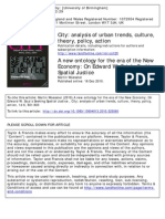 City: Analysis of Urban Trends, Culture, Theory, Policy, Action