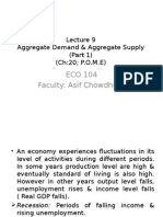 ECO 104 Faculty: Asif Chowdhury: Aggregate Demand & Aggregate Supply (Part 1) (Ch:20 P.O.M.E)