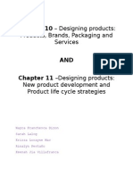 Chapter 10 - Designing Products:: Products, Brands, Packaging and Services