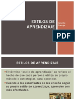 Tema 33 Estilos de Aprendizaje