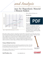 Testing Elastomers For Hyperelastic Material Models