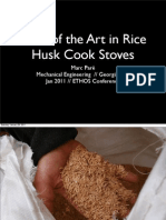 Rice Husk Cook Stoves