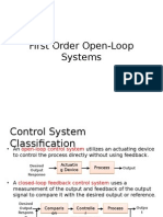 First Order Open-Loop Systems