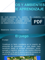 De Que Manera El Juego, El Cuento, La Dramatización, La Televisión, El Radio y La Computadora, Pueden Apoyar La Creación de Ambientes de Aprendizaje.