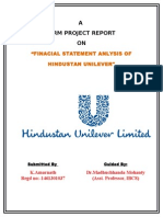 Terrm Project On Hindustan Unilever