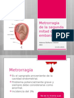 Metrorragia Del Tercer Trimestre