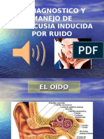 Diagnostico y Manejo de Hipoacusia Inducida Por Ruido