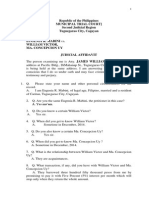 Republic of The Philippines Municipal Trial Court) Second Judicial Region Tuguegarao City, Cagayan