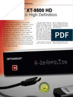 Opensat Xt-9500 HD: Designed For High Definition