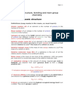 Unit 1: Structure, Bonding and Main Group Chemistry