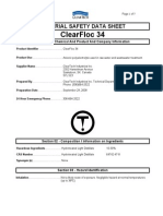 MSDS - Polyelectrolyte, Cleartech