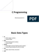 C Programming: Homework 5