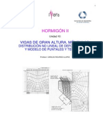 Vigas de Gran Altura. Ménsulas. Distribución No Lineal de Deformaciones y Modelo de Puntales y Tensores