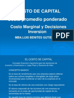 Costo de Capital Marginal