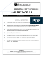 Mock Test Paper # 8: All India Ijso (Stage-I) Test Series