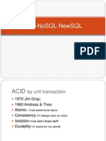 SQL NoSQL NewSQL