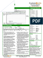 Excel 2011 Cheat Sheet