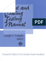 Paint and Coating Testing Manual (MNL 17) (14th Ed. of The Gardner-Sward HBK.) - J. Koleske (ASTM, 1995) WW