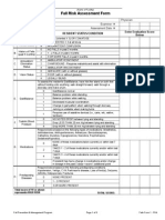 Fall Risk Assessment Form