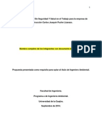 Propuesta Salud Ocupacional Ejemplo