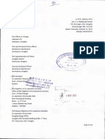 Complaint Letter Submitted To The Deputy Registrar of Co-Operative Societies, Government of West Bengal On Wednesday, 13 November 2013.