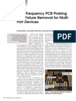 High Freq PCB Probing W Fixture Removal For Multiport Devices