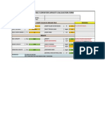 Belt Conveyor Capacity Calculation Form: Remarks Selelct / Insert Values in Orange Field