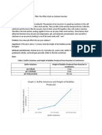 Biology Enzyme Lab Report