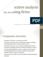 Comparative Analysis of Broking Firms