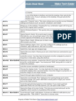 Make Tech Easier: Windows 8 Keyboard Shortcuts Cheat Sheet